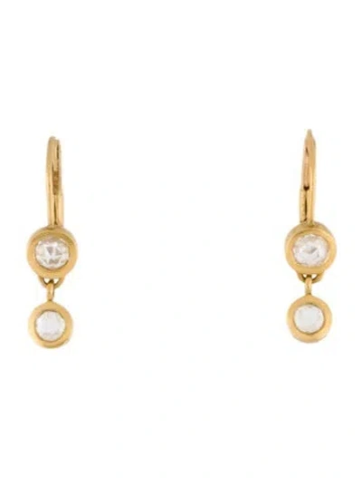 Pre-owned Me&ro 18k Diamond Drop Earrings In Multi