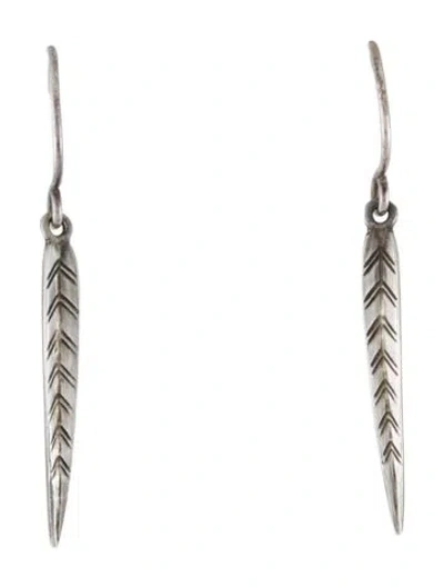 Pre-owned Me&ro Leaf Drop Earrings In Multi