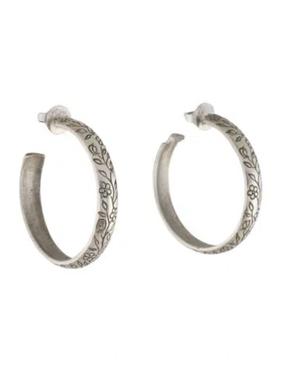 Pre-owned Me&ro Paisley Hoop Earrings In Multi