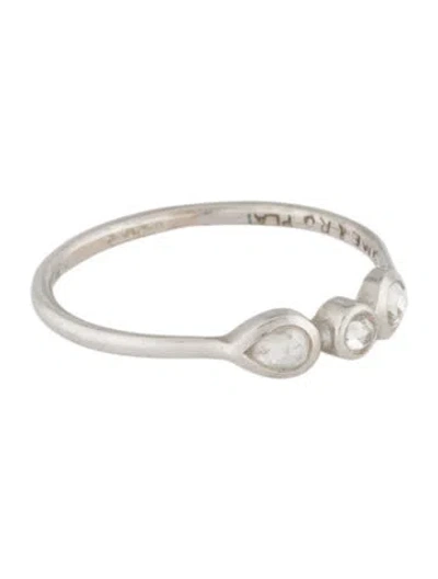 Pre-owned Me&ro Platinum Diamond Rosecut Ring In Multi