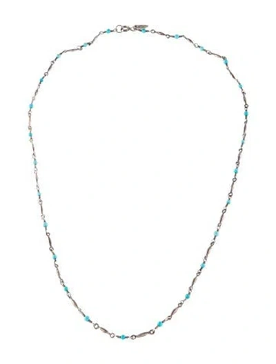 Pre-owned Me&ro Turquoise Chain Necklace, 17.5" In Multi
