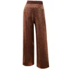 Me&thee Women's Brown / Neutrals Leftfield Copper Sequin Trousers In Multi