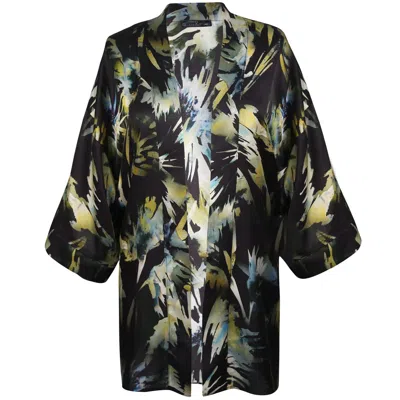 Me&thee Women's Finest Hour Silk Print Kimono
