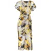 Me&thee Women's Hoity Toity Printed Silk Viscose Dress In Multi