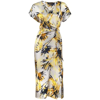 Me&thee Women's Hoity Toity Printed Silk Viscose Dress In Multi