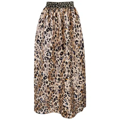 Me&thee Women's Long Lived Animal Print Skirt In Multi