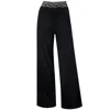 Me&thee Women's Make A Bee Line Black Rib Trousers In Black