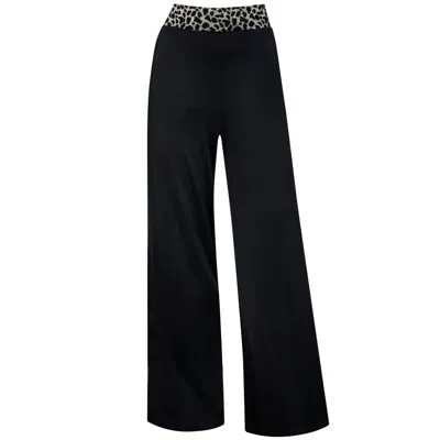 Me&thee Women's Make A Bee Line Black Rib Trousers