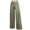 Me&thee Women's Nemesis Yellow Gold Wide Leg Trousers In Gray