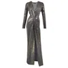 Me&thee Women's On The Town Gold Sequin Maxi Dress In Gold