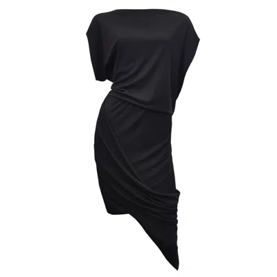 Me&thee Women's Out Spoken Black Hitch Skirt Dress