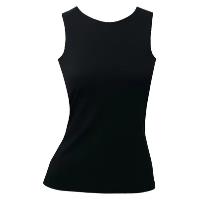 Me&thee Women's Pardon My French Black Muscle Back Top