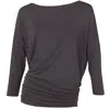 Me&thee Women's Gild The Lily Burgundy Bamboo Top In Brown