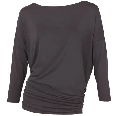 Me&thee Women's Gild The Lily Burgundy Bamboo Top In Brown