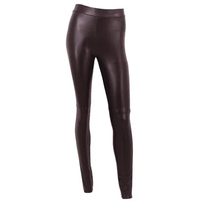 Me&thee Women's Red In A Quandary Wine Vegan Leather Legging In Animal Print