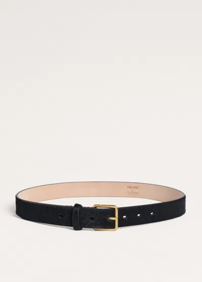 Me+em 28mm Square Buckle Belt Black