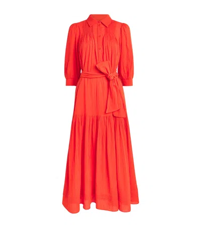 Me+em 2-in-1 Midi Shirt Dress In Red