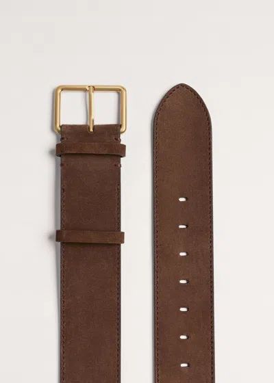 Me+em 55mm Wide Waist Belt Nut Brown