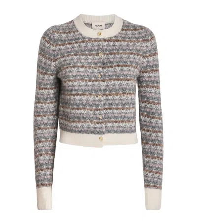 Me+em Alpaca-blend Jacquard Cardigan In Multi