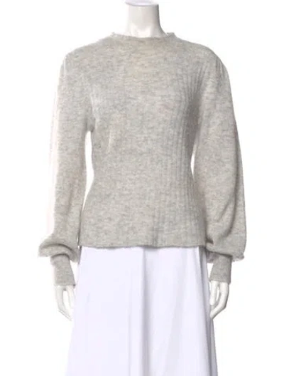 Pre-owned Me+em Alpaca Crew Neck Sweater In Gray