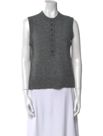 Pre-owned Me+em Alpaca Crew Neck Sweater In Gray