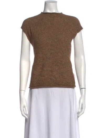 Pre-owned Me+em Alpaca Crew Neck Sweater W/ Tags In Brown