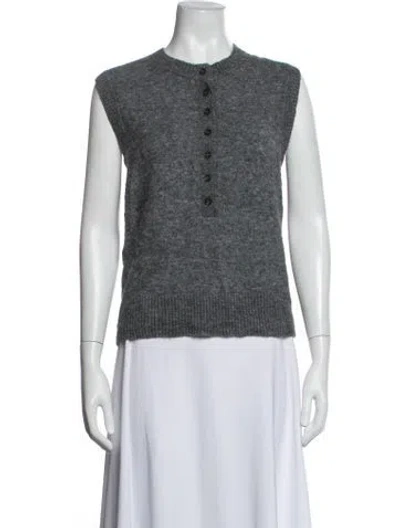 Pre-owned Me+em Alpaca Crew Neck Sweater In White
