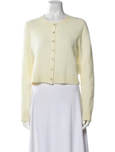 Pre-owned Me+em Alpaca Crew Neck Sweater In Yellow