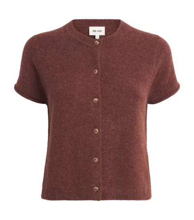 Me+em Alpaca-blend Baby T-shirt In Brown