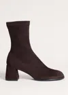 Me+em Ankle Stretch Boot Deep Chocolate In Brown