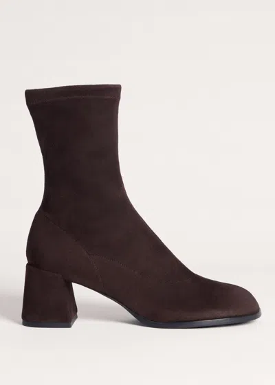 Me+em Ankle Stretch Boot Deep Chocolate In Brown