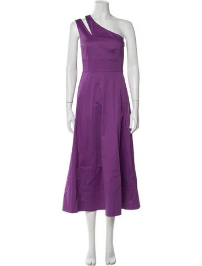 Pre-owned Me+em Asymmetrical Midi Length Dress In Purple
