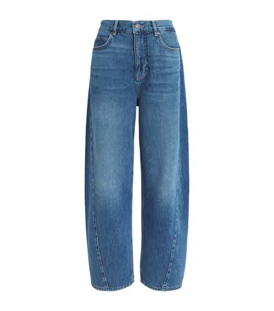 Me+em Barrel-leg Jeans In Blue