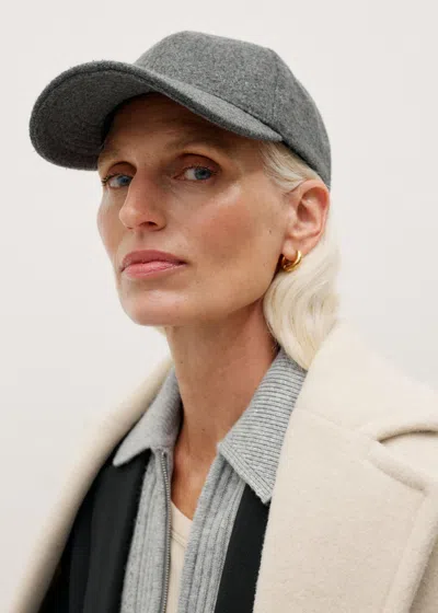 Me+em Baseball Cap Charcoal Mélange In Gray