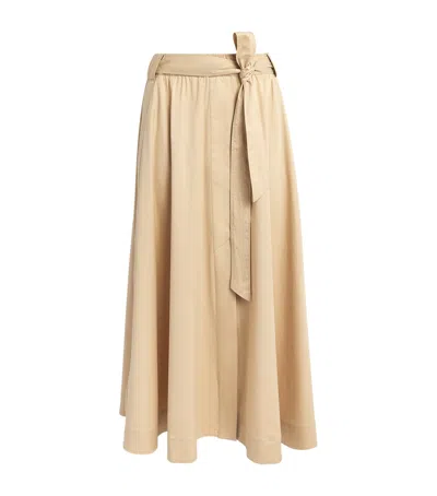 Me+em Belted Maxi Skirt In Neutral