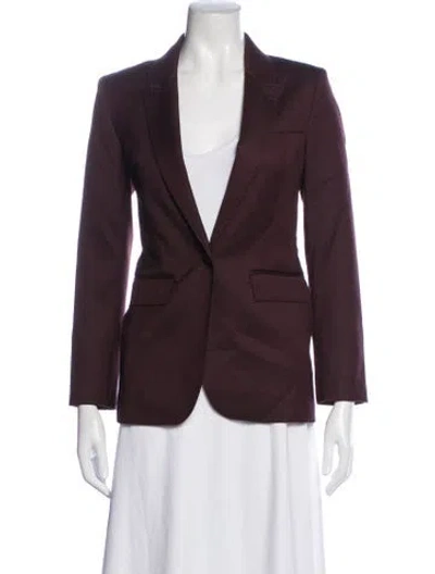 Pre-owned Me+em Blazer In Burgundy