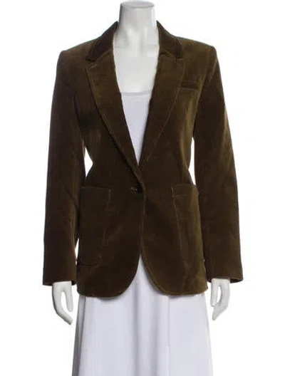 Pre-owned Me+em Blazer In Green