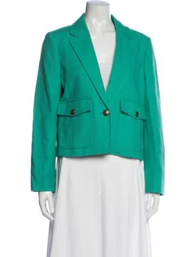 Pre-owned Me+em Blazer In Green