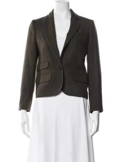 Pre-owned Me+em Blazer In Green