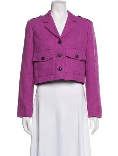 Pre-owned Me+em Blazer In Purple