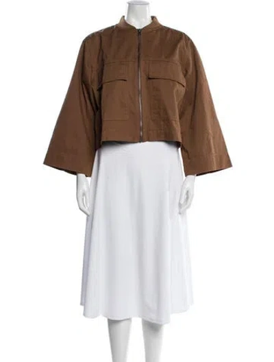 Pre-owned Me+em Bomber Jacket In Brown