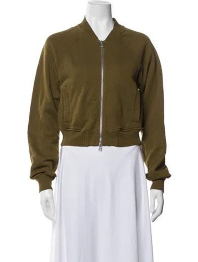 Pre-owned Me+em Bomber Jacket In Green