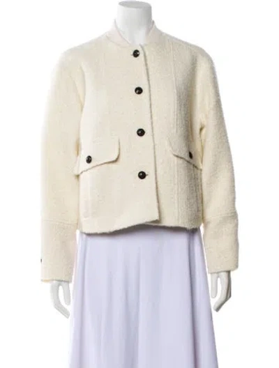 Pre-owned Me+em Bomber Jacket In Neutral