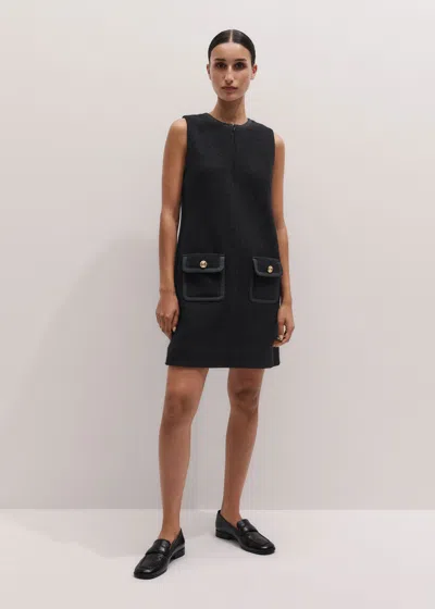Me+em Bound Mini Shift Dress Black