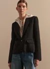 Me+em Bracelet Sleeve Short Workwear Blazer In Black