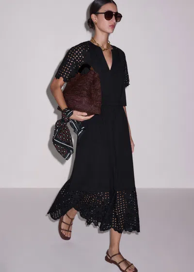 Me+em Broderie Anglaise Maxi Dress + Top Black