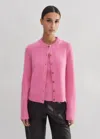 Me+em Cashmere Cardigan In Perfect Pink