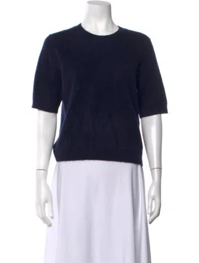Pre-owned Me+em Cashmere Crew Neck Sweater In Blue