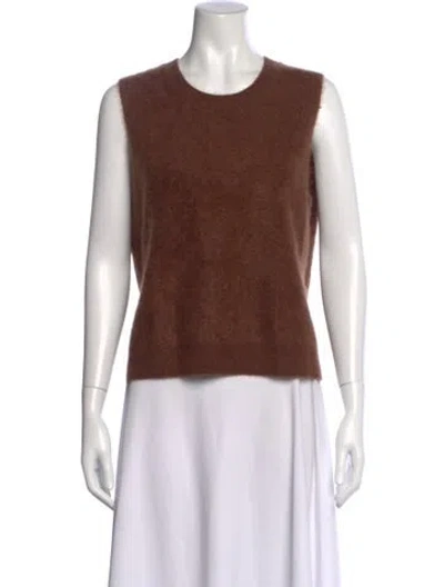 Pre-owned Me+em Cashmere Crew Neck Sweater In Brown