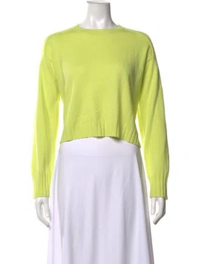 Pre-owned Me+em Cashmere Crew Neck Sweater In Green